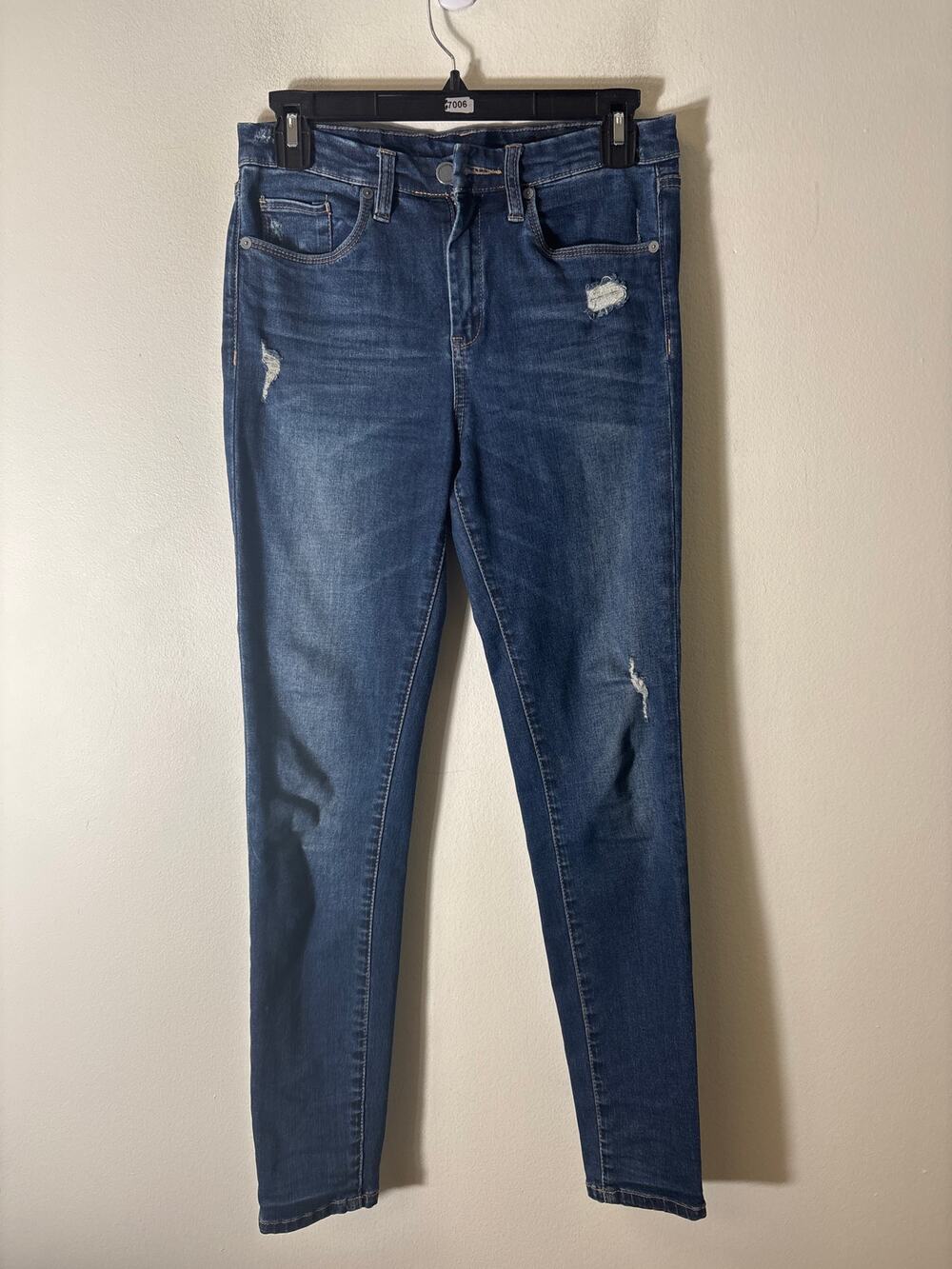 Blank NYC The Great Jones Distressed Blue Jeans Sz 27